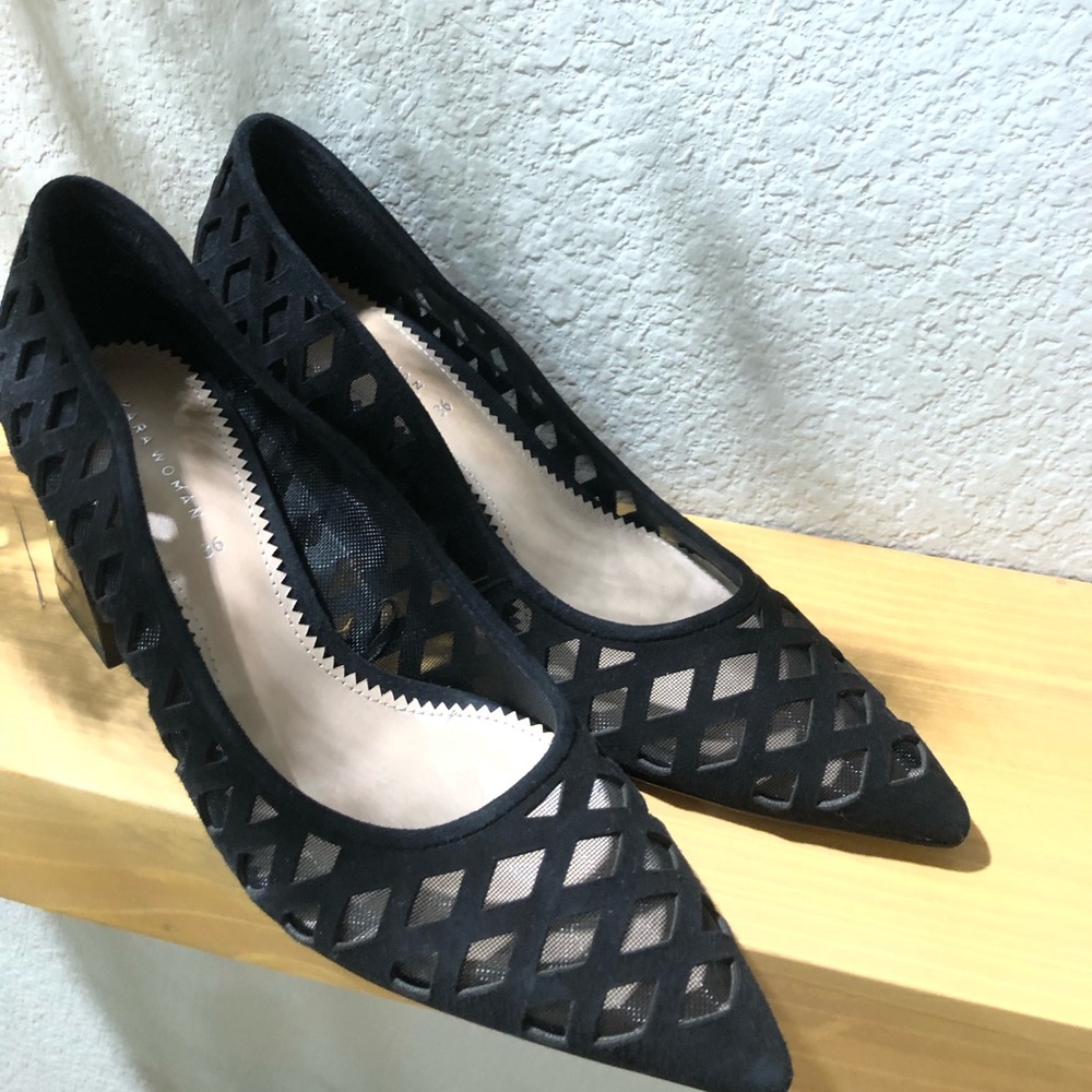 Zara mesh heels